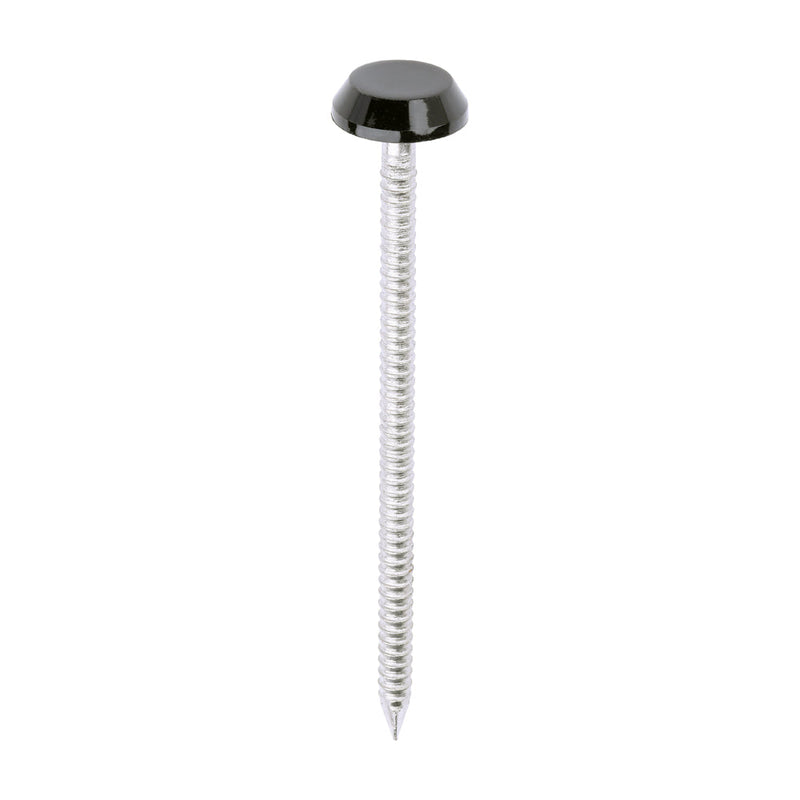 Polymer Headed Nails - A4 Stainless Steel - Black - 65mm