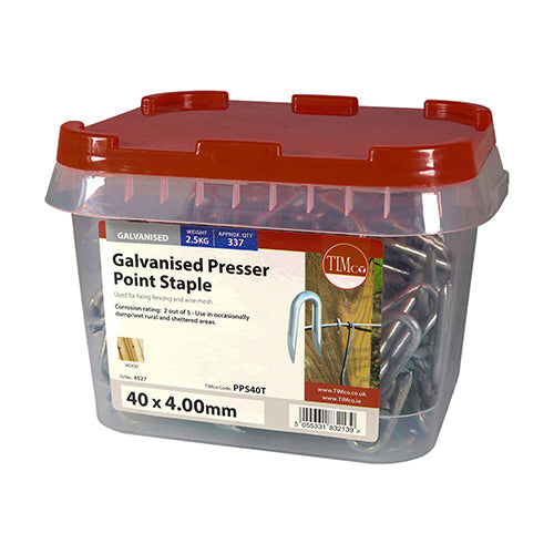 Presser Point Staples - Galvanised - 40 x 4.00
