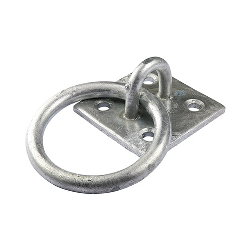 Ring on Plate - Hot Dipped Galvanised - 2"
