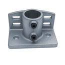 Railing Flange with Toeboard – Galvanised Base for 48.3mm Tube