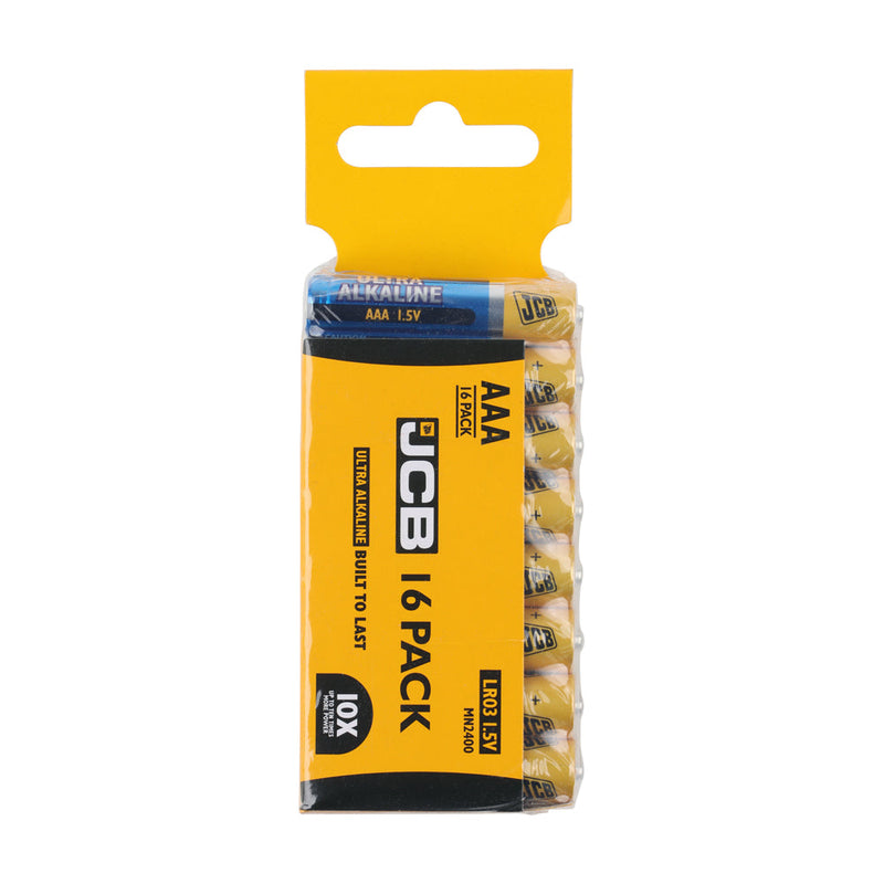 JCB Ultra Alkaline Batteries Trade Pack - AAA