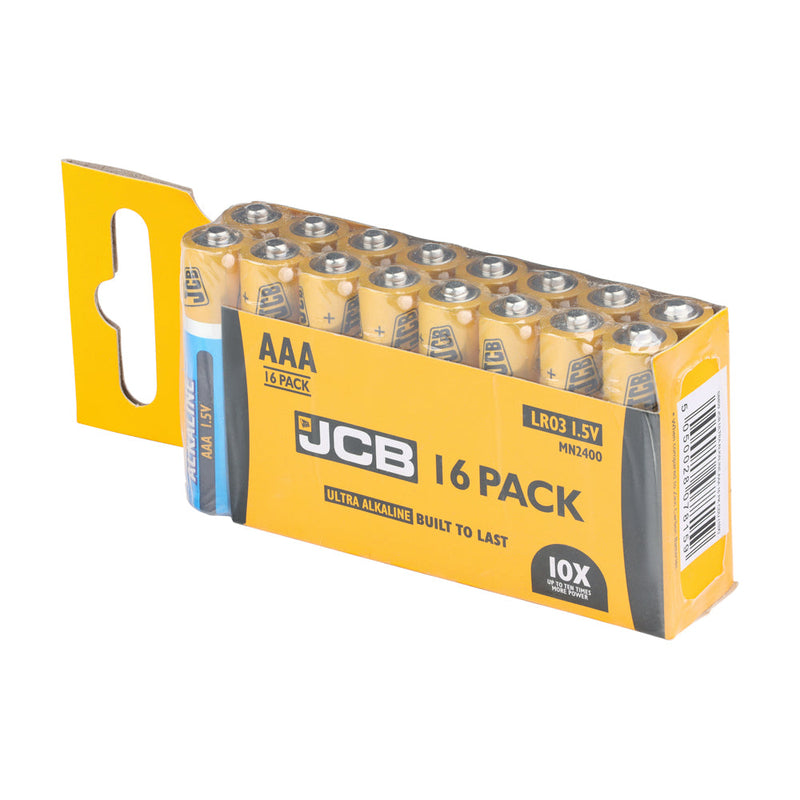JCB Ultra Alkaline Batteries Trade Pack - AAA