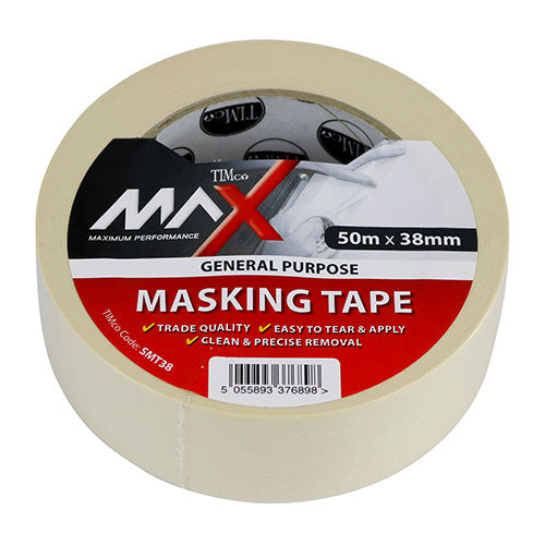 Masking Tape - Cream - 50m x 38mm