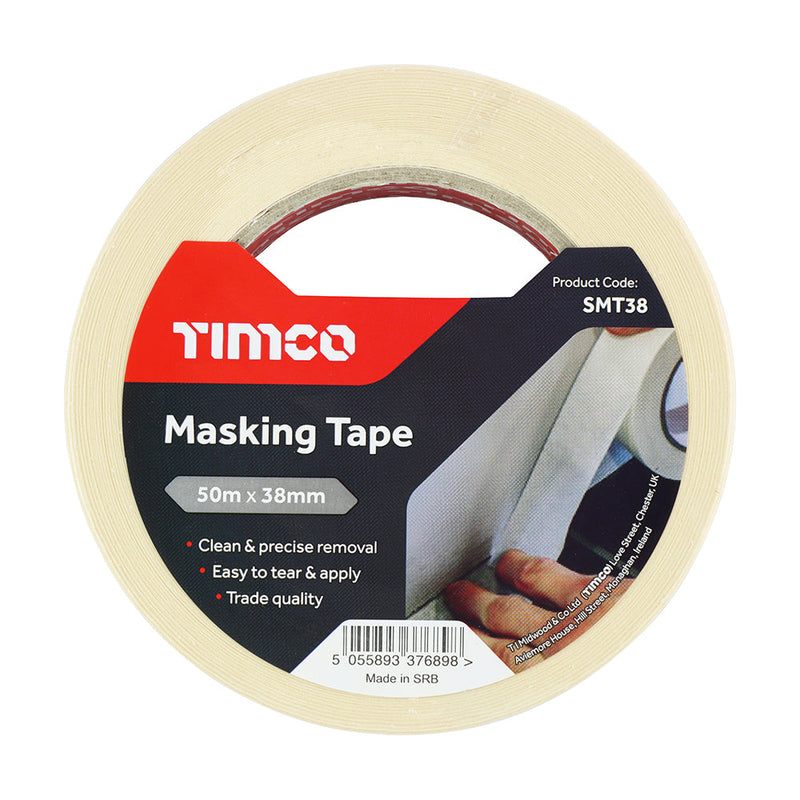 Masking Tape - Cream - 50m x 38mm