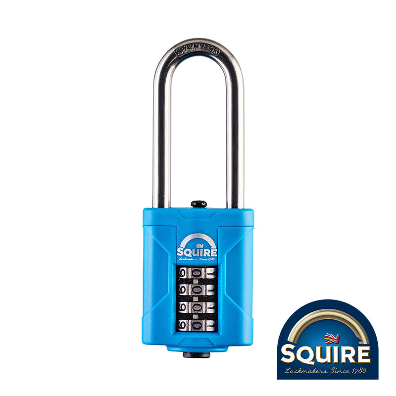 Combination Padlock - Stainless Steel 2.5" Long Shackle - CP50S/2.5 - 50mm