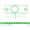 Slope Fittings – 11°–29° Base, Tee & Cross for 48.3mm Tube