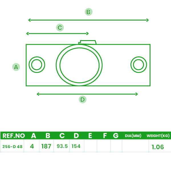 Slope Fittings – 11°–29° Base, Tee & Cross for 48.3mm Tube