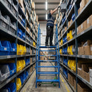 Steel Access Platform with Pvc Tread – 500kg Capacity – Anti-Slip – 700mm Wide Platform – Industrial Steps (Copy)
