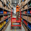 Steel Access Platform with Pvc Tread – 500kg Capacity – Anti-Slip – 700mm Wide Platform – Industrial Steps (Copy)