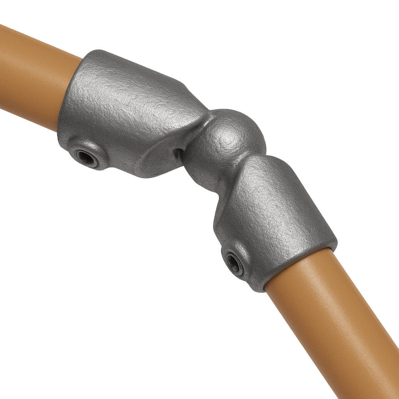 Swivel Elbow – Adjustable Inline Connector, 33.7mm to 48.3mm Tube