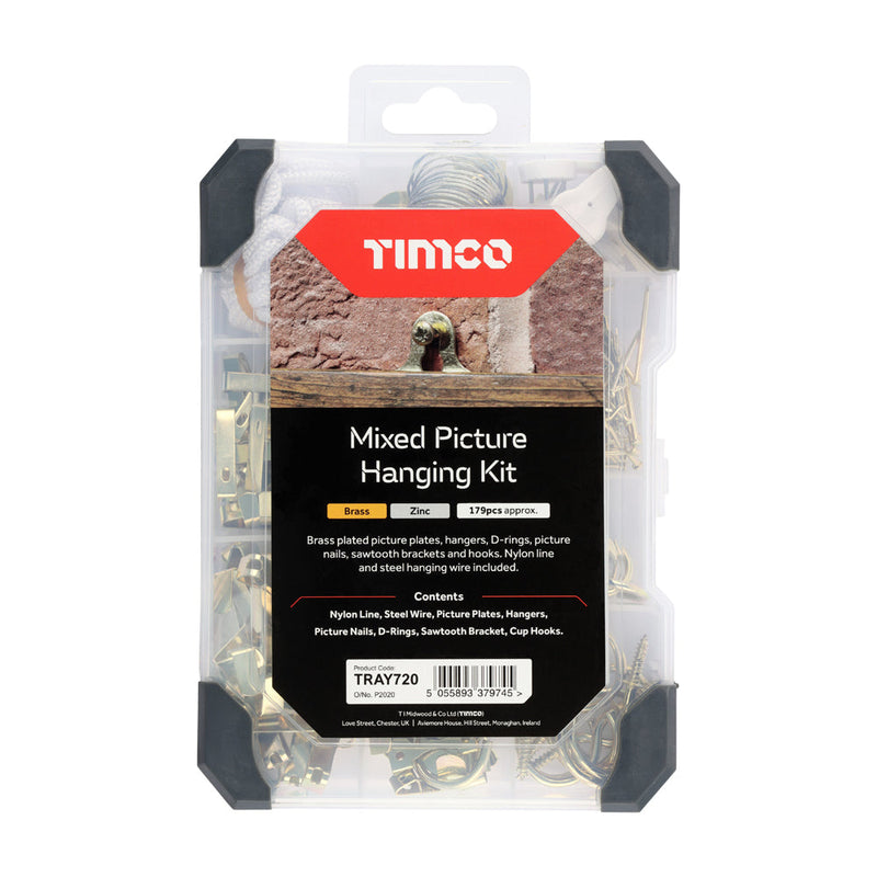 Mixed Tray - Picture Hanging Kit - 179pcs