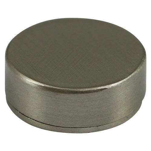 Threaded Screw Caps - Solid Brass - Satin Nickel - 12mm