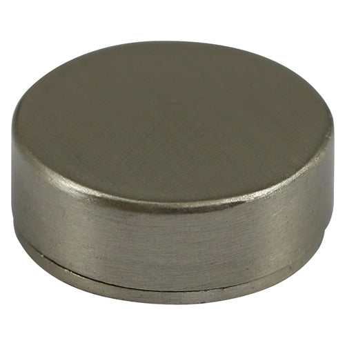 Threaded Screw Caps - Solid Brass - Satin Nickel - 18mm