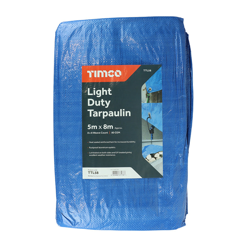 Tarpaulin - Light Duty - 5 x 8m