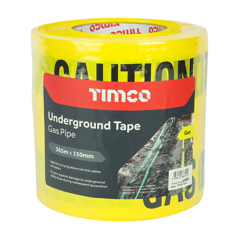 Underground Tape - Gas Pipe - 365m x 150mm