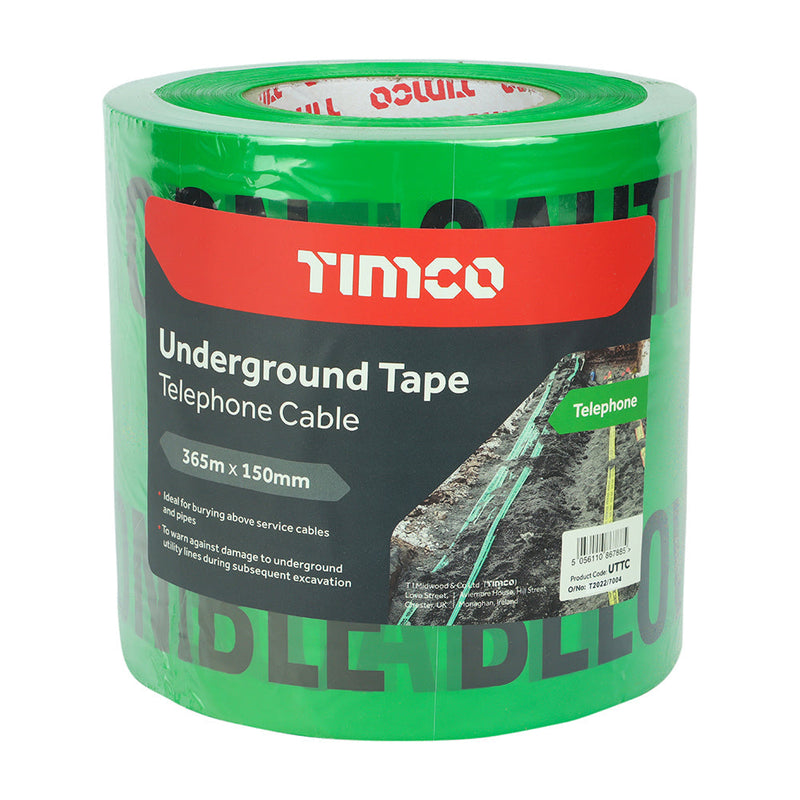 Underground Tape - Telephone Cable - 365m x 150mm
