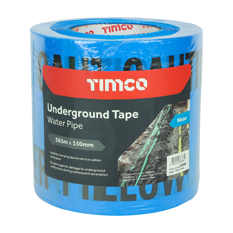 Underground Tape - Water Pipe - 365m x 150mm