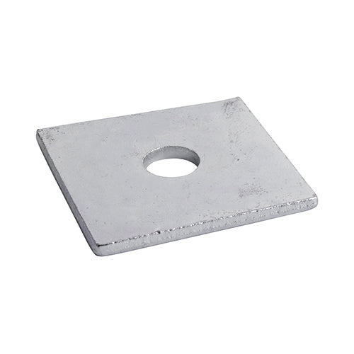 Square Plate Washers - Hot Dipped Galvanised - M10 x 50 x 50 x 3