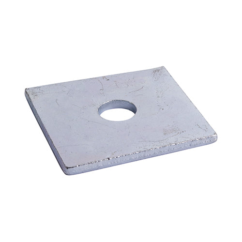 Square Plate Washers - Zinc - M10 x 50 x 50 x 3