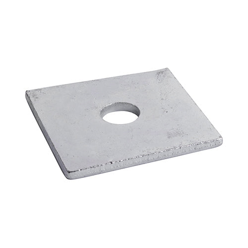 Square Plate Washers - Hot Dipped Galvanised - M12 x 50 x 50 x 3