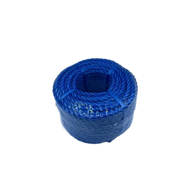 8mm Blue Polypropylene Drawcord Rope – 220m Coil, Heavy-Duty 3-Strand Twisted, Strong 960kg Break Strength, Rot-Proof, Floating, Ideal for Marine & DIY