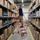 Lightweight Warehouse Steps – 300kg Capacity – 17kg – Anti-Slip Platform – Steel Safety Steps