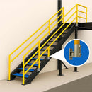 Structural Offset Side Palm Fix – Wall Mount for Handrails, 33.7mm to 48.3mm