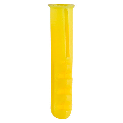Plastic Plugs - Yellow - 25mm
