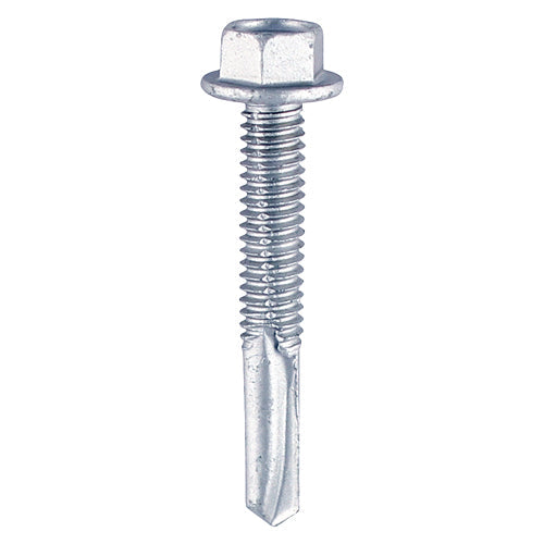 Metal Construction Heavy Section Screws - Hex - Self-Drilling - Zinc - 5.5 x 32