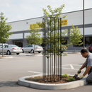 Premium Heavy Duty Round Tree Guards Made from Galvanized Mild Steel for Urban Landscaping and Tree Protection
