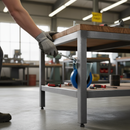 80mm Premium Fixed Plate Castor with Blue Elastic and Nylon Centre