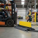 Premium Heavy Duty 3 Channel Cable Ramp for Hydraulic Lines and High Current Cabling, 4,500kg Axle Load Capacity
