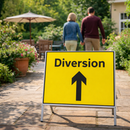 Temporary Traffic Sign – 600mm x 450mm – Rigid Plastic – Indoor/Outdoor Use