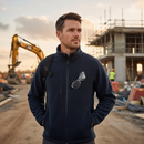Premium Recycled Men's Fleece Jacket with Soft Handle, Quick Drying and Multiple Pockets