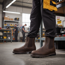 Premium Heavy Duty Dealer Boots with Water Resistant Leather, Steel Toecap, and Heat Resistant Outsole