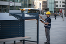 High-Performance LED Lighting Solution for Bus Shelters with Dual Power Options for Enhanced Visibility