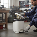 Premium Small 8 Litre Pedal Bin with Easy Press Open Lid for Convenient Waste Disposal