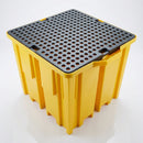 Single IBC Spill Bund with 4-Way Forklift Entry – 1150L Yellow (view 2)
