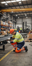 Premium Hi-Vis Safety Combat Trousers with Multi-Pocket Design and Reinforced Seams for Enhanced Durability and Protection