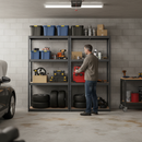 Heavy Duty Garage Shelving - 1600mm High - 200kg Capacity - Grey