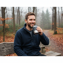 Premium Recycled Men's Fleece Jacket with Soft Handle, Quick Drying and Multiple Pockets