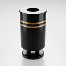 90 litre open-top steel litter bin with drain holes (view 2)
