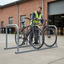 Premium Heavy Duty Cycle Rack with Galvanised Finish for Secure Double-Sided Storage