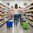 Premium Rolling Shopping Baskets - Compact Push and Pull Trolley Solutions in Multiple Colors with 40L and 55L Capacity