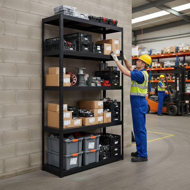 Heavy Duty Metal Shelving - 1800mm High - 90/130kg Capacity