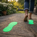 Photoluminescent Anti-slip Footprints – 240mm x 90mm – Indoor/Outdoor Safety Markers