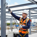 Premium 2m Twin Fall Arrest Lanyard with Lightweight Alloy Steel Connectors and Shock Absorber for Safe Working at Height