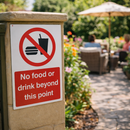 Safety Sign – No Food or Drink – Rigid Plastic & Vinyl – Indoor/Outdoor