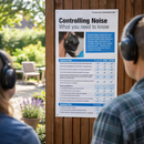 Noise Safety Poster – 400mm x 600mm – Rigid Plastic – Indoor/Outdoor Use