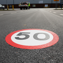 Professional Thermoplastic 50mph Speed Roundels - Easy Application, Non-Slip for Road Marking Compliance